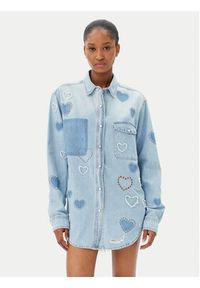 One Teaspoon Koszula jeansowa Everyday Studded 26714 Niebieski Relaxed Fit. Kolor: niebieski. Materiał: bawełna