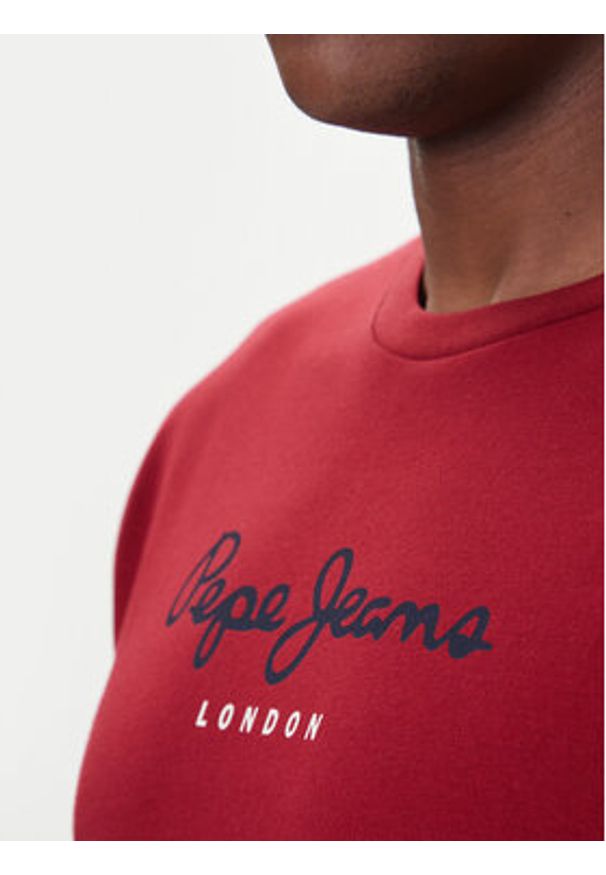 Pepe Jeans T-Shirt Eggo N PM509979 Czerwony Regular Fit. Kolor: czerwony. Materiał: bawełna