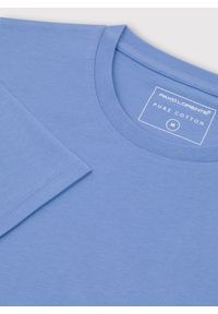 Pako Lorente - PAKO LORENTE – Bawełniany niebieski t-shirt. Okazja: na co dzień. Kolor: oliwkowy, żółty, niebieski. Materiał: bawełna. Styl: casual #4