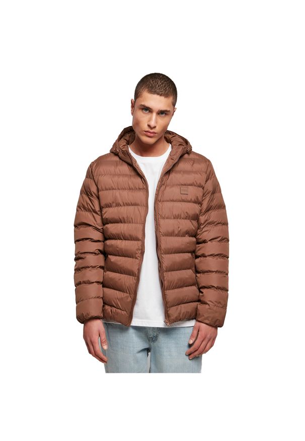 Kurtka puchowa Urban Classics Basic Bubble. Kolor: brązowy. Materiał: puch. Sezon: zima