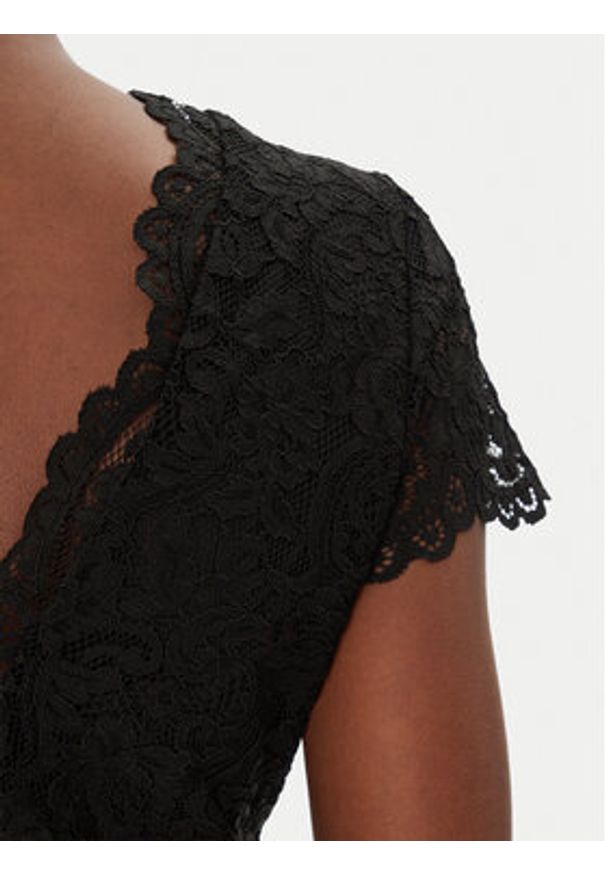 Morgan Bluzka 241-DANSA Czarny Slim Fit. Kolor: czarny. Materiał: syntetyk