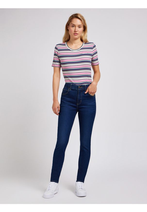 Lee - LEE DAMSKIE SPODNIE JEANSOWE ULC SKINNY DEEPEST DARK 112351235 L35V016198