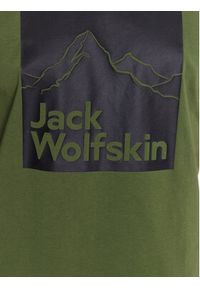 Jack Wolfskin T-Shirt Brand 1809021 Zielony Regular Fit. Kolor: zielony. Materiał: bawełna #2