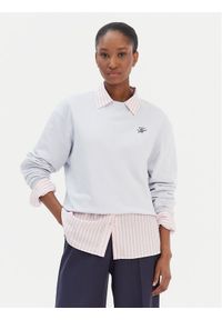 TOMMY HILFIGER - Tommy Hilfiger Bluza Script WW0WW49418 Błękitny Regular Fit. Kolor: niebieski. Materiał: bawełna #1