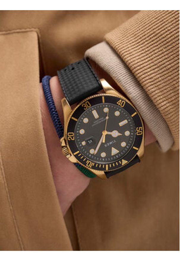 Timex Zegarek Harborside Coast TW2Y05300 Złoty. Kolor: złoty