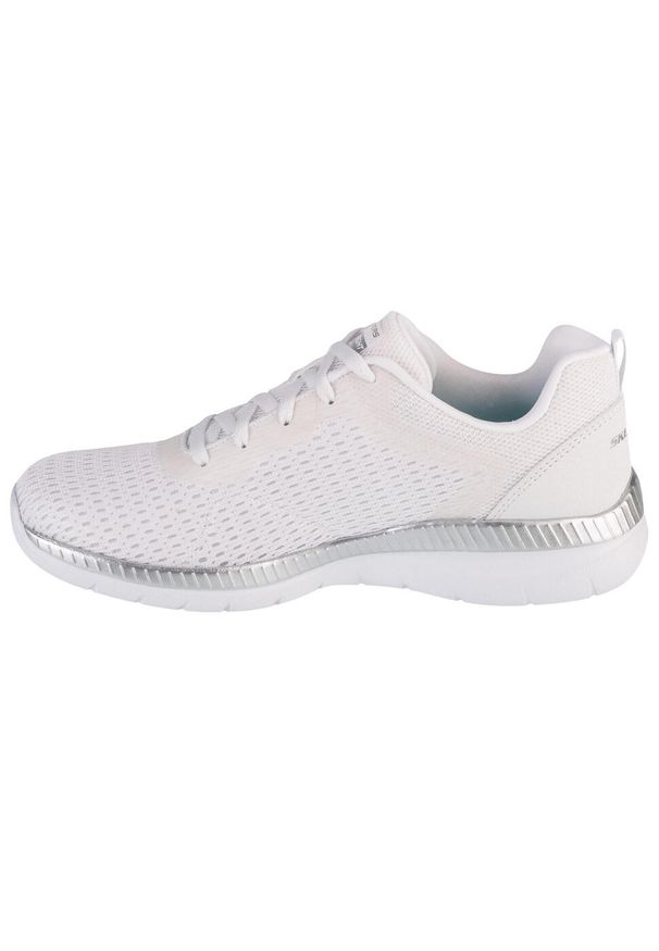 skechers - Buty sportowe Sneakersy damskie, Bountiful - Quick Path. Kolor: biały. Model: Skechers Sport. Sport: turystyka piesza