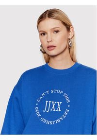 JJXX Bluza Beatrice 12200367 Niebieski Oversize. Kolor: niebieski. Materiał: bawełna #3