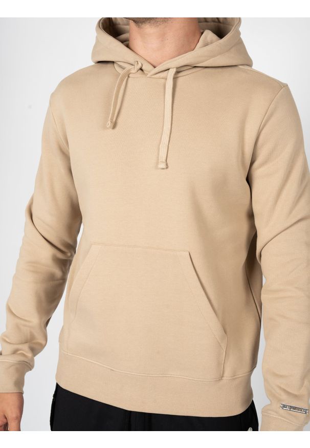 Les Hommes Bluza "Hoodie" | LBH1005700U | Mężczyzna | Piaskowy. Okazja: na co dzień. Materiał: bawełna. Długość: długie. Styl: klasyczny, sportowy, casual