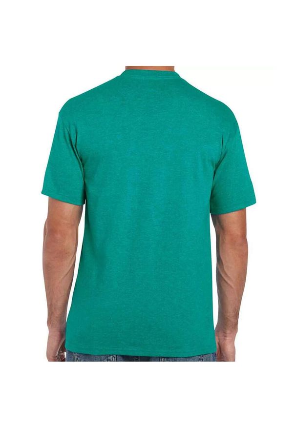GILDAN - Wrzosowa Koszulka Bawełniana Dla Dorosłych Unisex. Kolor: zielony. Materiał: bawełna