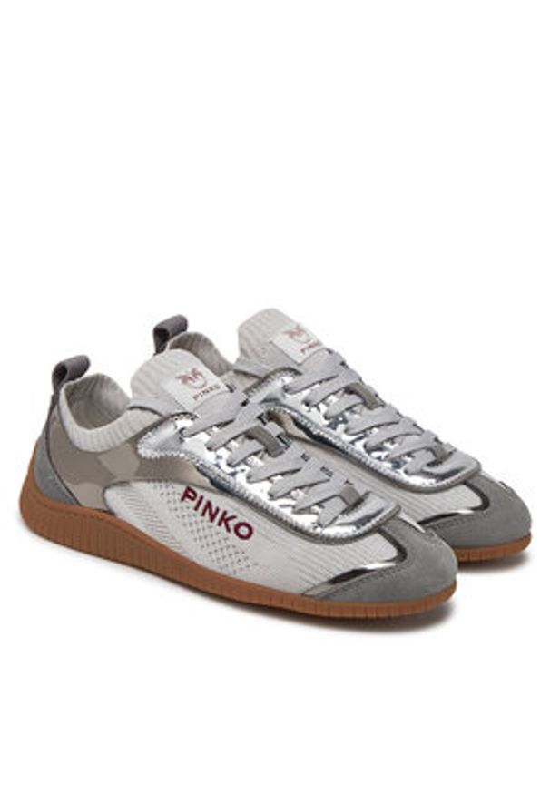 Pinko - PINKO Sneakersy Reby 03 SS0061 T026 Szary. Kolor: szary. Materiał: materiał