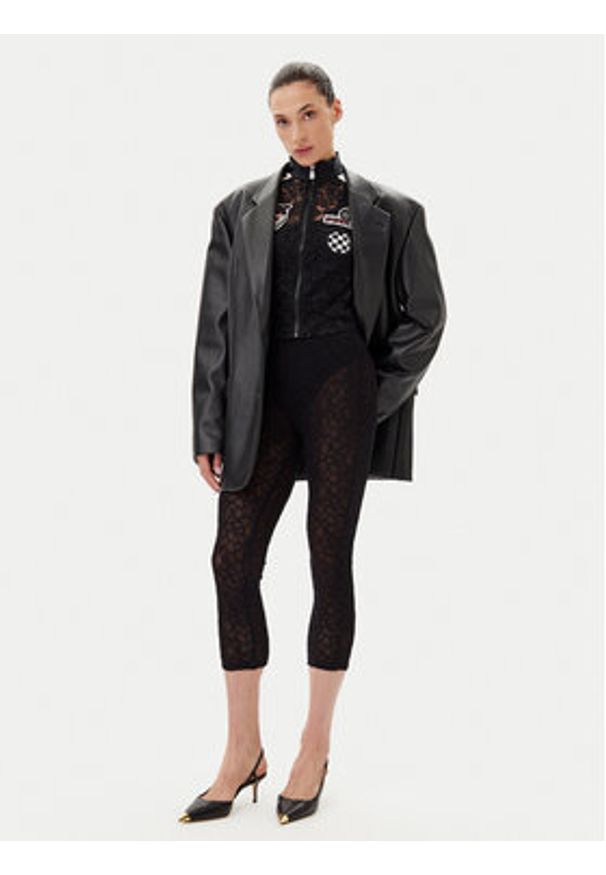 Pinko - PINKO Spodnie materiałowe 105226 A2M5 Czarny Slim Fit. Kolor: czarny. Materiał: syntetyk