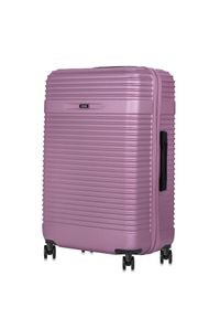 Ochnik - Komplet walizek na kółkach 19''/24''/28''. Kolor: fioletowy. Materiał: materiał, poliester, guma, kauczuk #10