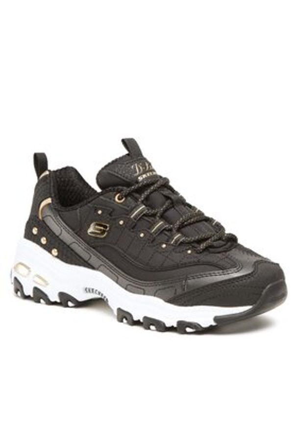 skechers - Skechers Sneakersy Ladies Night 149267/BKGD Czarny. Kolor: czarny. Materiał: materiał