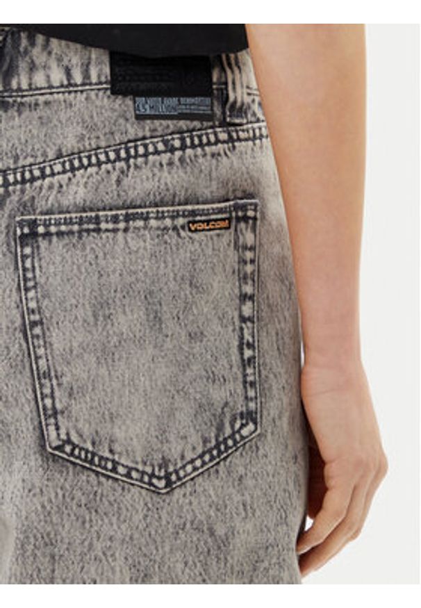 Volcom Szorty jeansowe Beeggy B2012504 Szary Baggy Fit. Kolor: szary. Materiał: bawełna