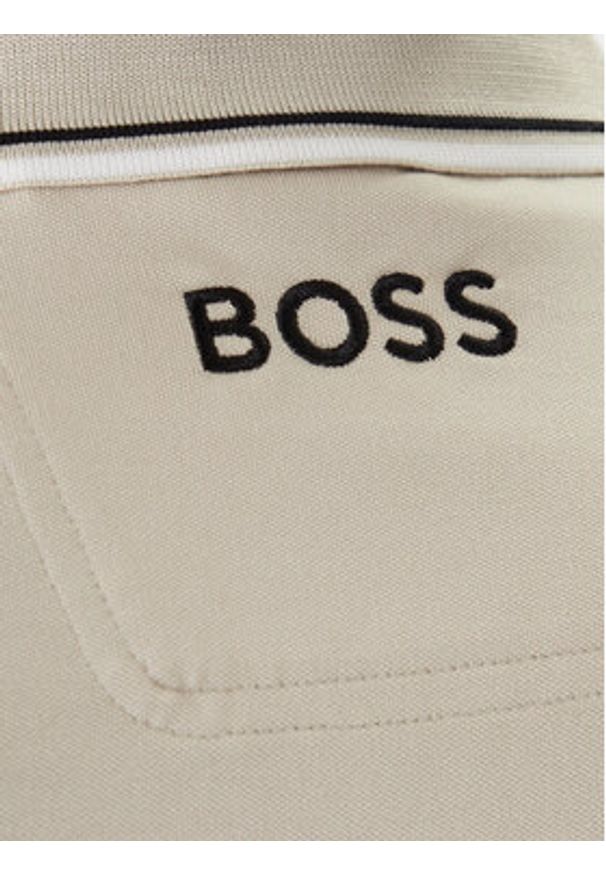 BOSS Polo Paddy Pro 50469102 Beżowy Regular Fit. Typ kołnierza: polo. Kolor: beżowy. Materiał: bawełna