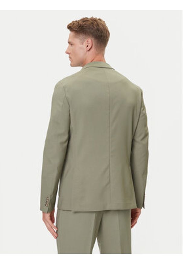 BOSS Marynarka C-Hanry 50545800 Zielony Slim Fit. Kolor: zielony. Materiał: wełna