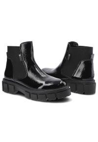 Czarne Botki Nessi Damskie Modne Obuwie Jesienne. Okazja: na co dzień. Kolor: czarny. Materiał: guma, materiał, jeans, lakier, skóra. Szerokość cholewki: normalna. Sezon: jesień. Styl: klasyczny, casual, elegancki #2