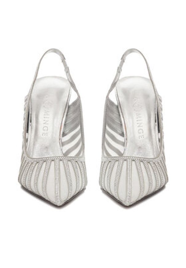 Eva Minge Szpilki EO-AVA-E373-70H-C183Y1 Srebrny. Kolor: srebrny. Materiał: syntetyk, materiał. Obcas: na szpilce