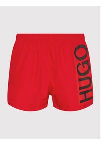 Hugo Szorty kąpielowe Abas 50469303 Czerwony Regular Fit. Kolor: czerwony. Materiał: syntetyk #3