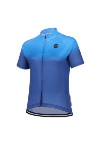 MADANI - Koszulka rowerowa męska madani Ombre. Kolor: niebieski
