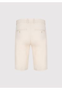 Pako Lorente - PAKO LORENTE - Beżowe szorty męskie. Okazja: na co dzień. Kolor: niebieski, beżowy. Materiał: bawełna, elastan. Wzór: gładki. Sezon: lato. Styl: casual #8