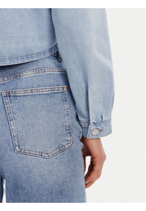 JDY Kurtka jeansowa Marly 15338847 Błękitny Oversize. Kolor: niebieski. Materiał: bawełna