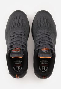 Born2be - Szare Płaskie Klasyczne Buty Sportowe ze Sznurowaniem Clarilla. Kolor: szary. Materiał: jeans. Wzór: aplikacja #2