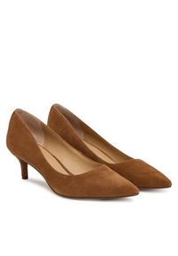 Lauren Ralph Lauren - LAUREN RALPH LAUREN Szpilki Adrienne 802755524013 Brązowy. Kolor: brązowy. Materiał: zamsz, skóra. Obcas: na szpilce #2
