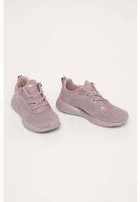 skechers - Skechers Buty kolor fioletowy na płaskiej podeszwie. Nosek buta: okrągły. Kolor: fioletowy. Materiał: guma. Obcas: na płaskiej podeszwie #3