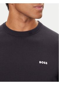 BOSS Sweter K_Ever-X 50541940 Granatowy Regular Fit. Kolor: niebieski. Materiał: bawełna #4