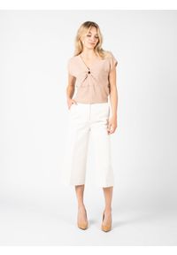 Pinko Spodnie "Necci" | 1G14SQ 7899 | Kobieta | Biały. Stan: podwyższony. Kolor: biały. Materiał: bawełna #4
