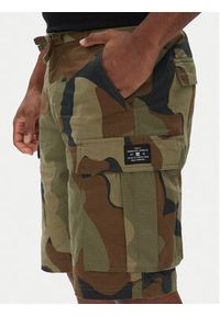 DC Szorty materiałowe Tundra ADYWS03086 Zielony Regular Fit. Kolor: zielony. Materiał: bawełna