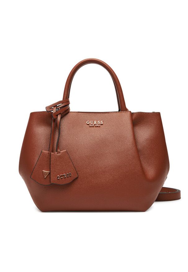 Guess Torebka Amorette HWBG78 98060 Brązowy. Kolor: brązowy. Materiał: skórzane