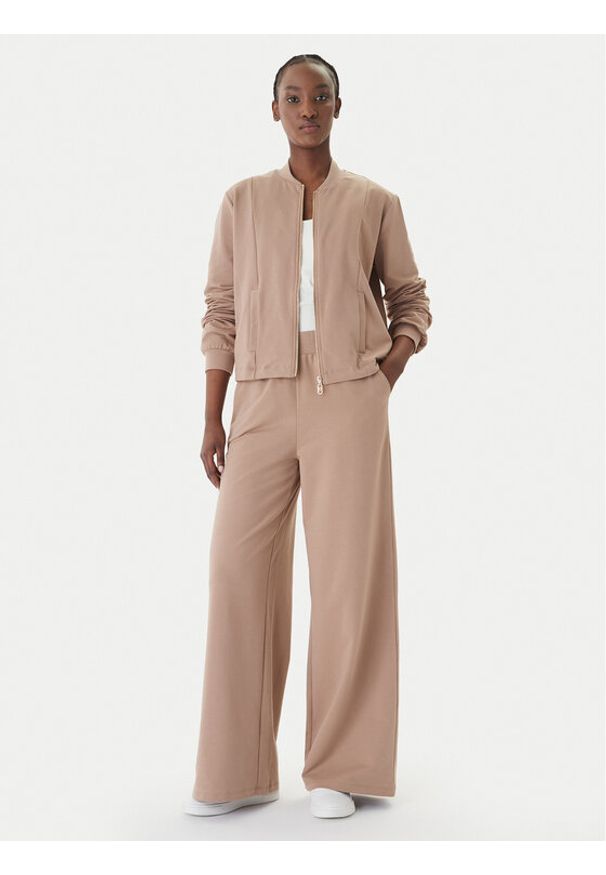 Liu Jo Sport Dres TA6222 FS090 Beżowy Relaxed Fit. Kolor: beżowy. Materiał: bawełna