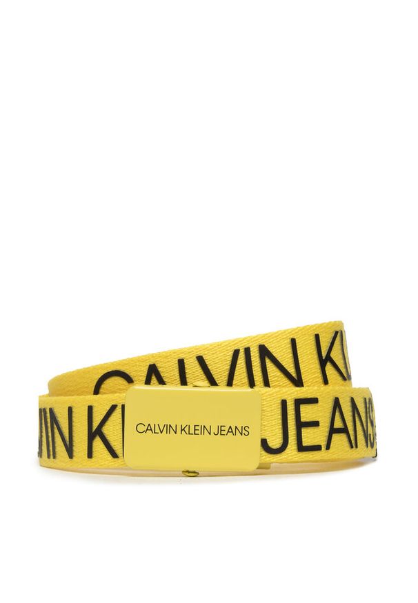 Pasek Dziecięcy Calvin Klein Jeans. Kolor: żółty