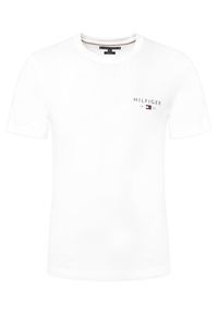 TOMMY HILFIGER - Tommy Hilfiger T-Shirt Brand Love MW0MW41456 Biały Regular Fit. Kolor: biały. Materiał: bawełna #4