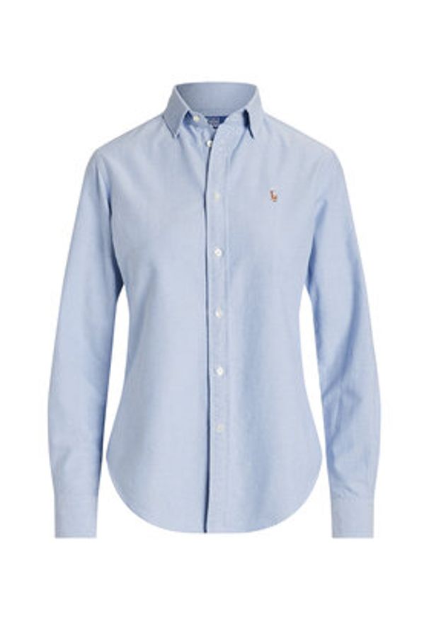 Polo Ralph Lauren Koszula 211891377001 Niebieski Regular Fit. Typ kołnierza: polo. Kolor: niebieski. Materiał: bawełna