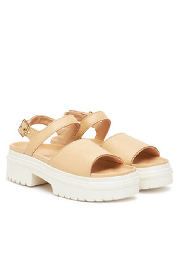 Converse Sandały Chuck Taylor All Star Lugged Heel A12190C Pomarańczowy. Kolor: pomarańczowy. Materiał: skóra