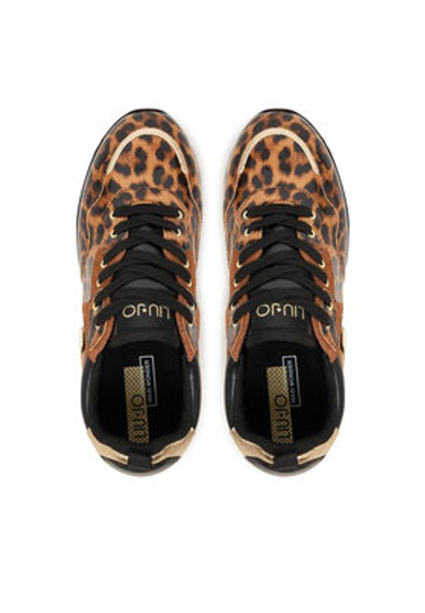 Liu Jo Sneakersy Maxi Wonder 01 BF5009 EX332 Brązowy. Kolor: brązowy. Materiał: skóra