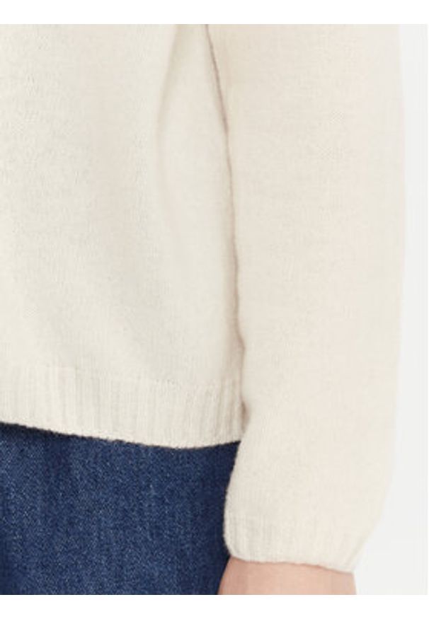 Kontatto Kardigan 3M0978C Écru Relaxed Fit. Materiał: wełna