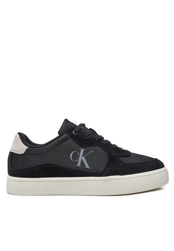 Calvin Klein Sneakersy Classic YM0YM01100 Czarny. Kolor: czarny. Materiał: skóra, zamsz