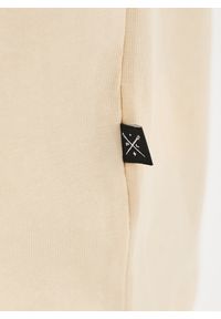 Pako Lorente - PAKO LORENTE – Beżowy t-shirt oversize. Okazja: na co dzień. Kolor: zielony, beżowy, oliwkowy. Materiał: bawełna. Styl: casual #8