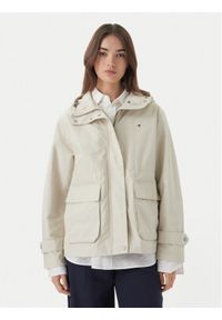 TOMMY HILFIGER - Tommy Hilfiger Kurtka przejściowa Utility WW0WW48612 Beżowy jasny Relaxed Fit. Kolor: beżowy. Materiał: syntetyk #1