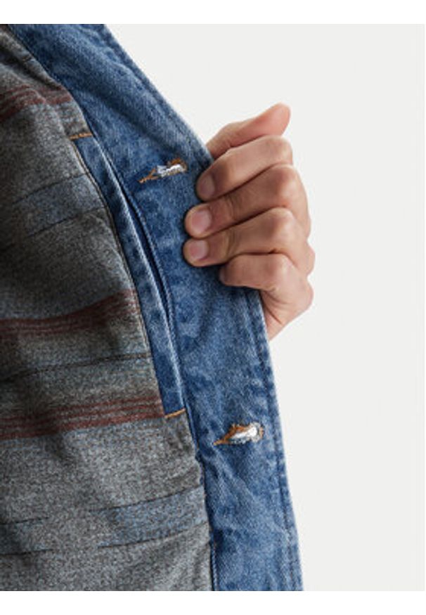 RVCA Kurtka jeansowa Post Dayshift 23A213506 Niebieski Regular Fit. Kolor: niebieski. Materiał: bawełna