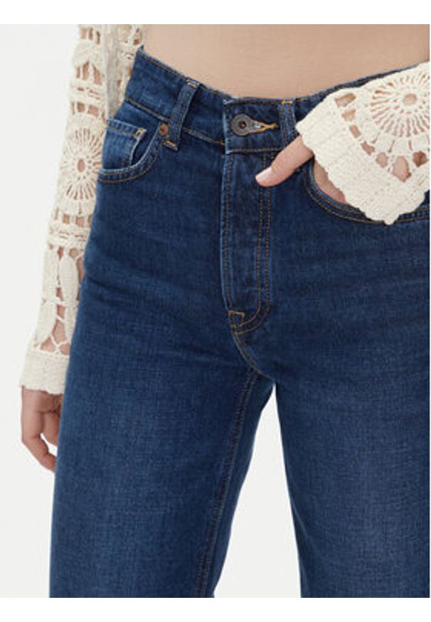 Pepe Jeans Jeansy Robyn PL204901 Niebieski Straight Fit. Kolor: niebieski