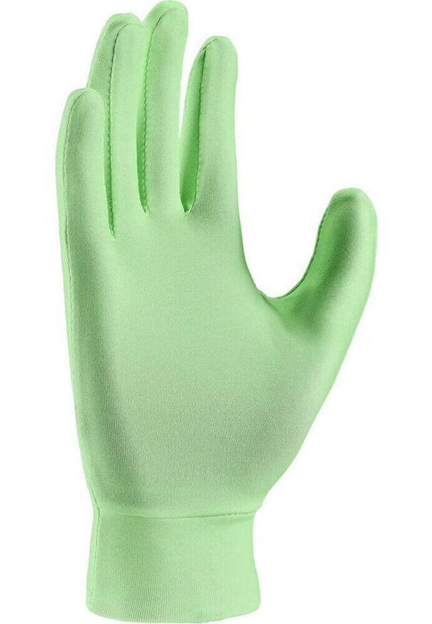 Rękawiczki do biegania uniseks Nike Dri-Fit. Kolor: zielony. Technologia: Dri-Fit (Nike). Sport: turystyka piesza