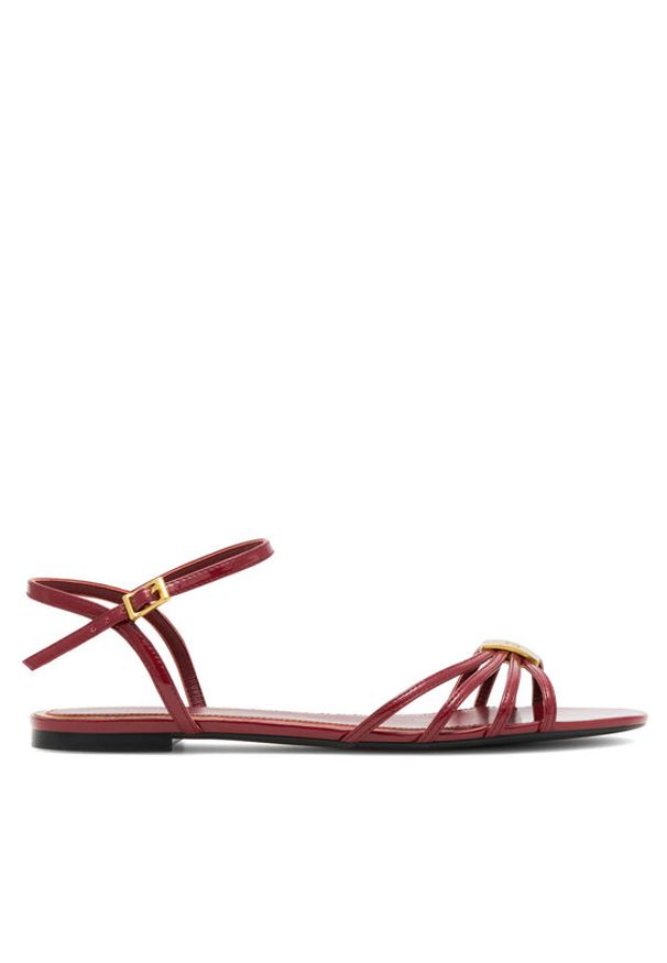 Gino Rossi Sandały ROSE-SLT569P-19 Czerwony. Kolor: czerwony. Materiał: skóra