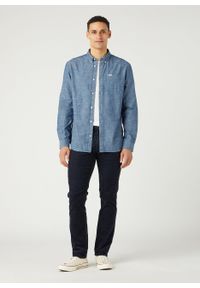 Wrangler - WRANGLER GREENSBORO MĘSKIE SPODNIE MATERIAŁOWE PARISIAN NIGHT W15QLM866 112341475 #4