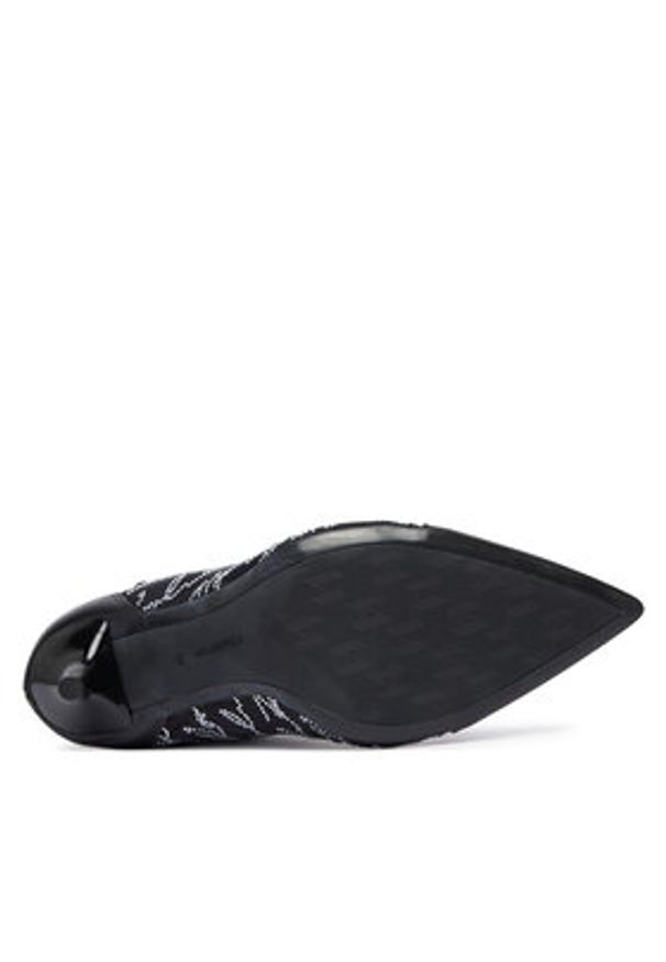 Karl Lagerfeld - KARL LAGERFELD Botki Sarabande KL30976 Czarny. Kolor: czarny. Materiał: skóra