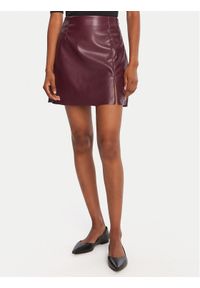 Vero Moda Spódnica z imitacji skóry Nelly 10322469 Fioletowy Regular Fit. Kolor: fioletowy. Materiał: skóra
